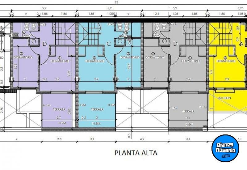 Departamentos de pasillo - Rosario - Venta