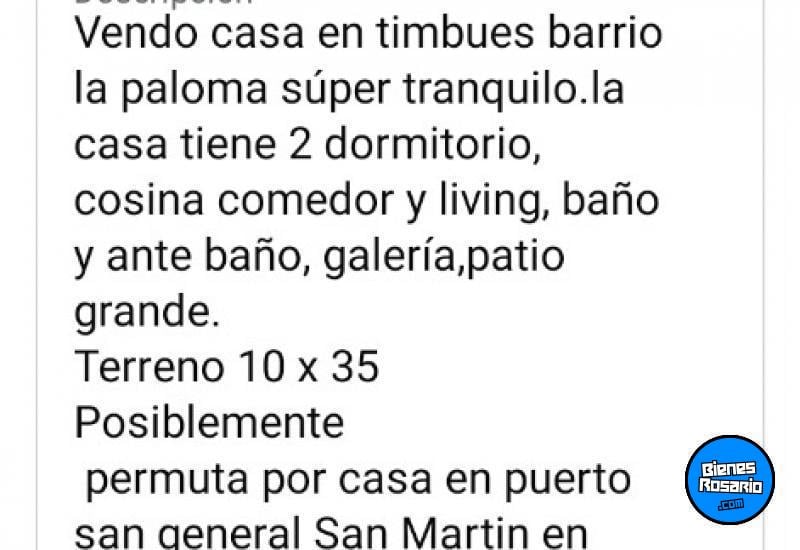 Casas - Timbues - Venta
