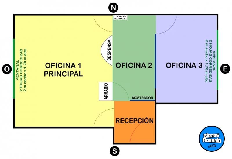 Oficinas - Rosario -  Alquiler