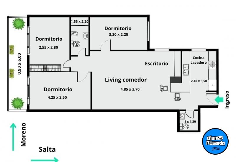 Departamentos - Rosario - Venta