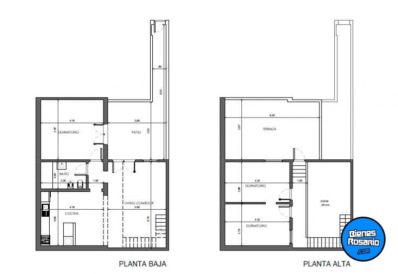Departamentos de pasillo - Rosario - Venta
