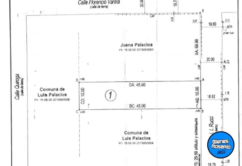 Terrenos - Palacios, Luis ,est.la Salada - Venta