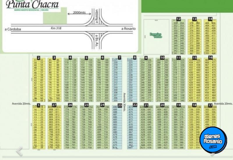 Terrenos - Roldan - Venta