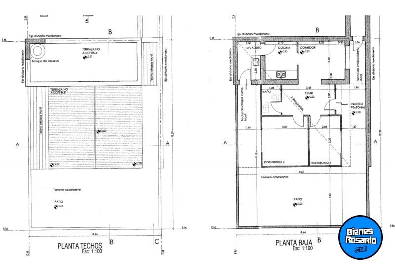 Departamentos de pasillo - Rosario - Venta