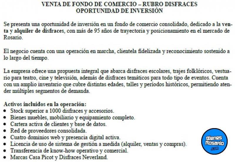 Fondos de comercio - Rosario - Venta