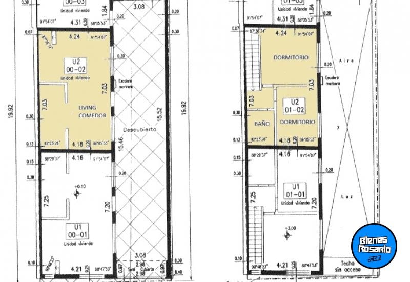 Departamentos de pasillo - Rosario - Venta