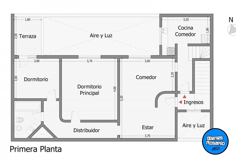 Departamentos de pasillo - Rosario - Venta
