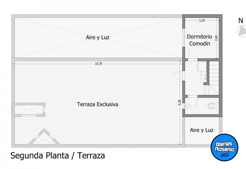 Departamentos de pasillo - Rosario - Venta