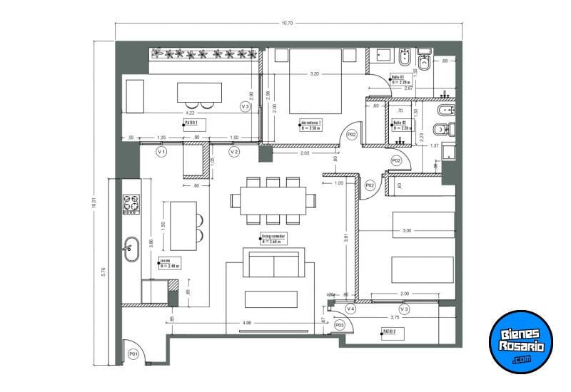 Departamentos - Rosario - Venta