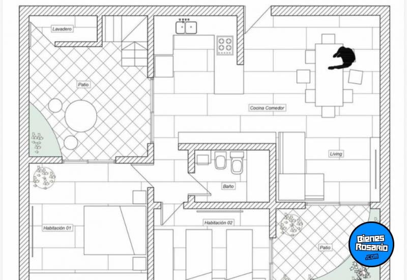 Departamentos de pasillo - Rosario - Venta